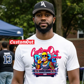 CustomOut Smokes "Doughboy Homer" 420 Tee - 0